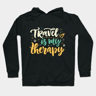 Travel Is My Therapy Hoodie